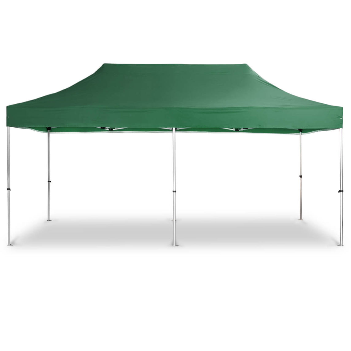 Faltpavillon 3x6 m - STORM Faltzelt – 45 mm Sechskant-Aluminium STORM45 Serie / 230g/m²-Teilbedruckung Oxford-Polyester / Grün