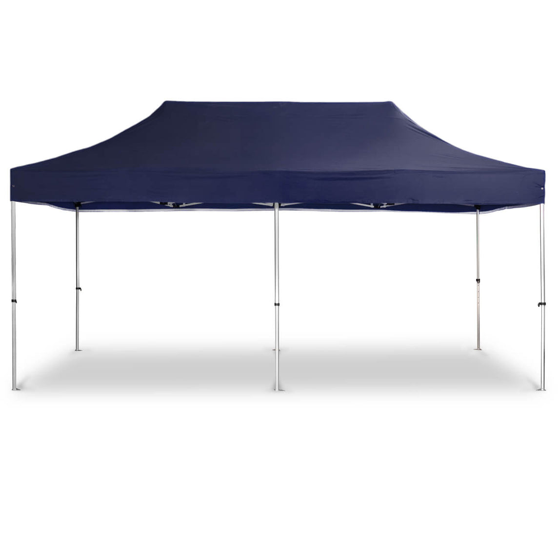 Faltpavillon 3x6 m - STORM Faltzelt – 45 mm Sechskant-Aluminium STORM45 Serie / 230g/m²-Vollbedruckung Oxford-Polyester / Navyblau