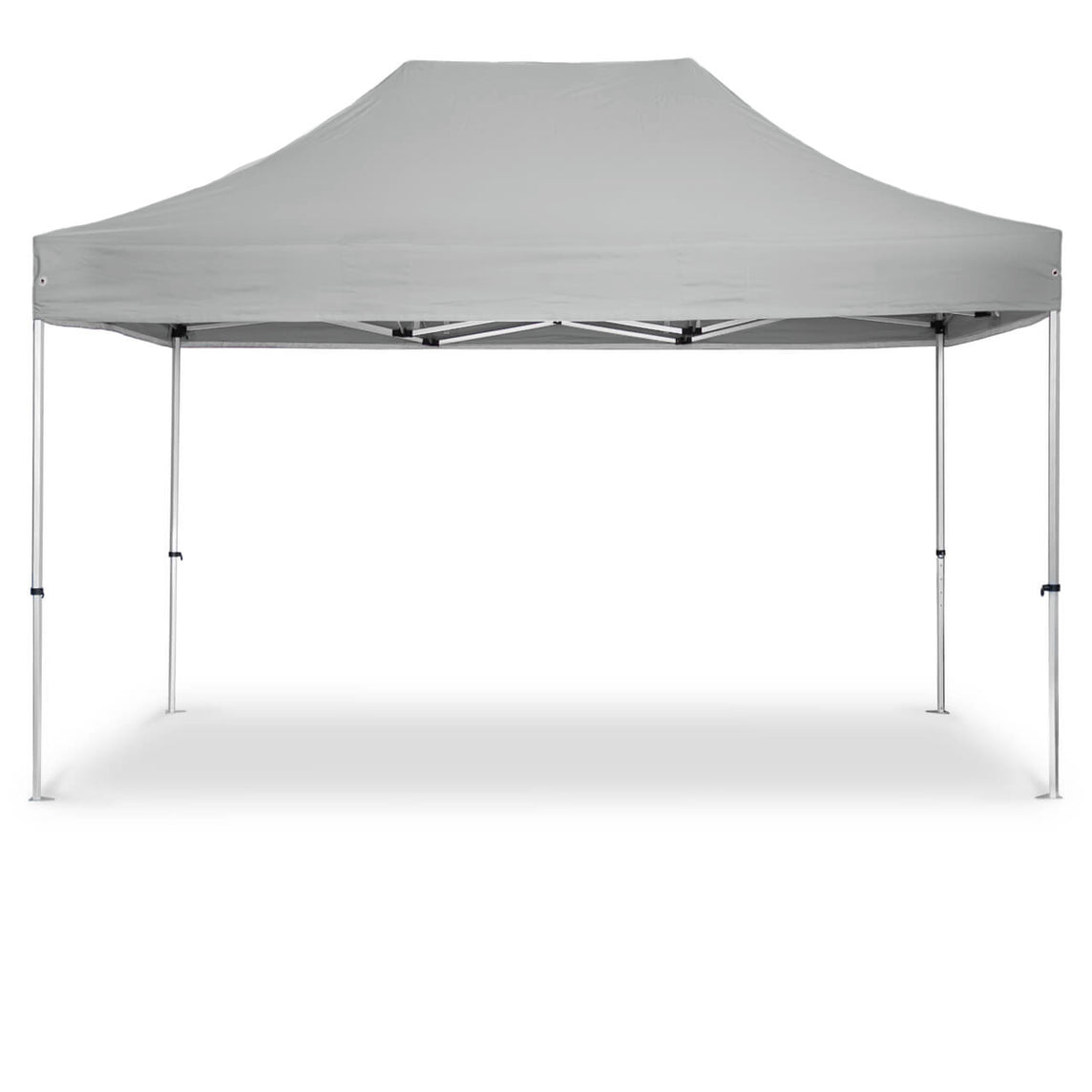 Faltpavillon 3x4,5 m - STORM Faltzelt – 45 mm Sechskant-Aluminium STORM45 Serie / 230g/m²-Teilbedruckung Oxford-Polyester / Grau