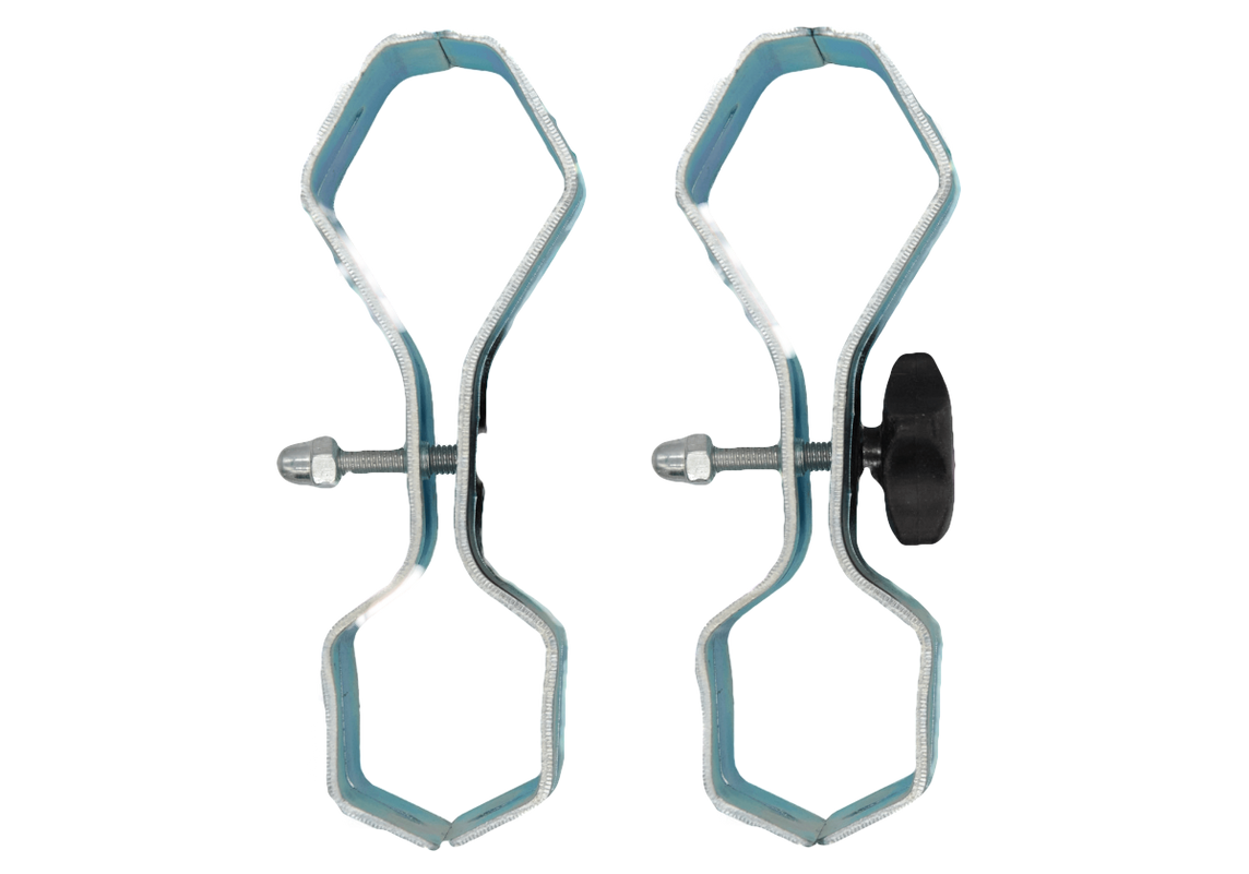 Zwei silberne Verbindungsklammern – 2er Set – 1