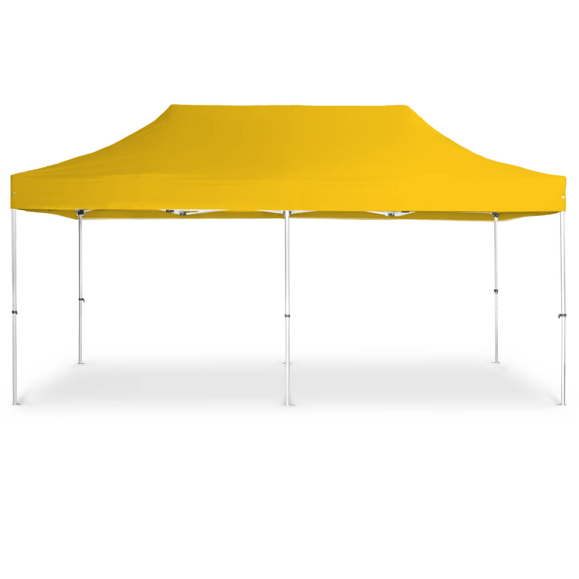 Faltpavillon 3x6 m - STORM Faltzelt – 45 mm Sechskant-Aluminium STORM45 Serie / 320g/m² Oxford-Polyester / Gelb