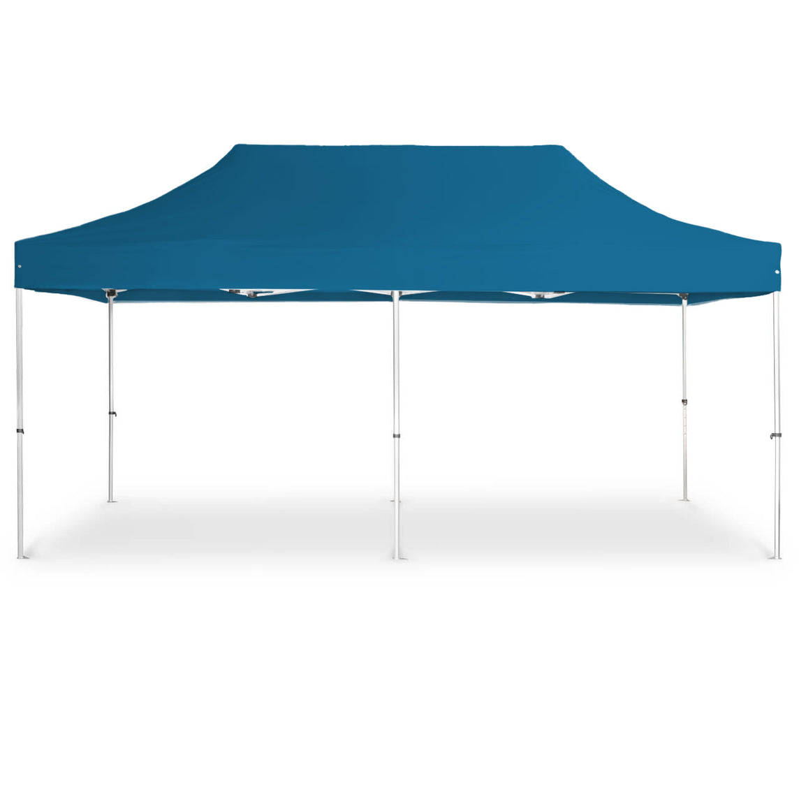 Faltpavillon 3x6 m - STORM Faltzelt – 45 mm Sechskant-Aluminium STORM45 Serie / 230g/m²-Vollbedruckung Oxford-Polyester / Himmelblau