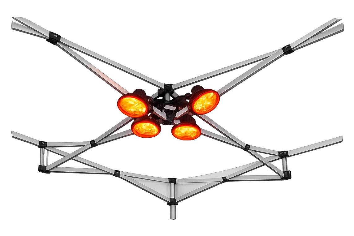Infrarot Heizstrahler am Gestell befestigt – 1800W – 1
