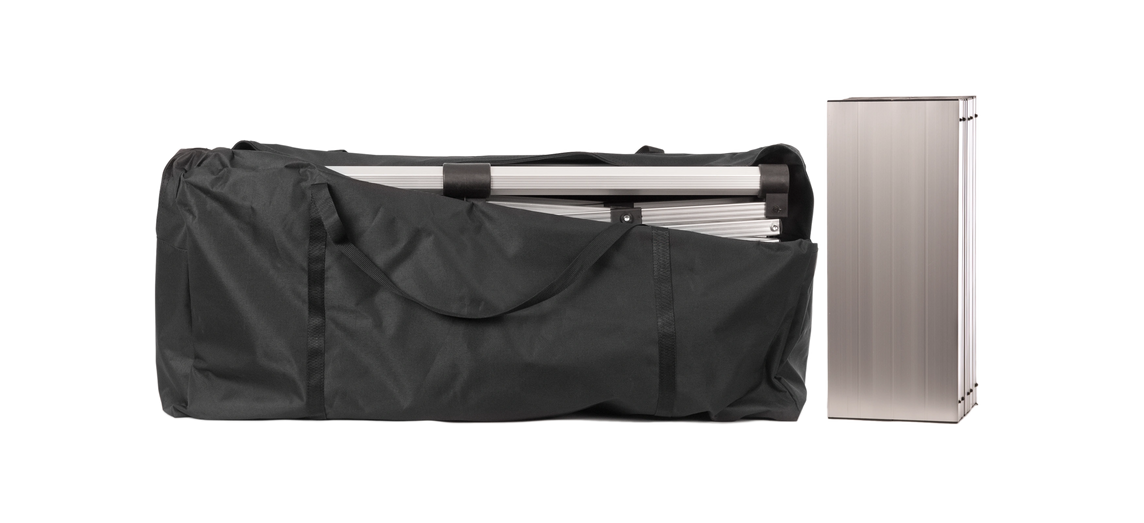 Klapptisch für Faltpavillon (Aluminium) – STORM – 140x53 cm für 2m-Pavillon