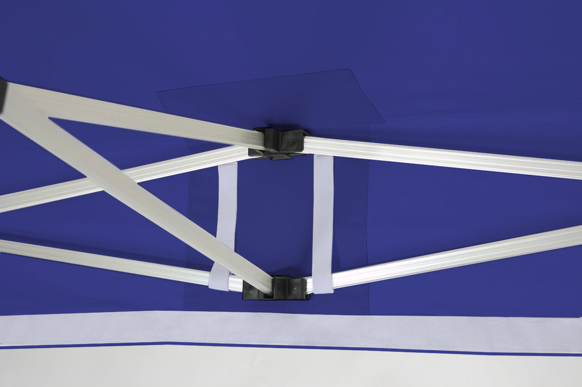 Faltpavillon 3x6 m - STORM Faltzelt – 45 mm Sechskant-Aluminium STORM45 Serie / 320g/m² Oxford-Polyester / Königsblau