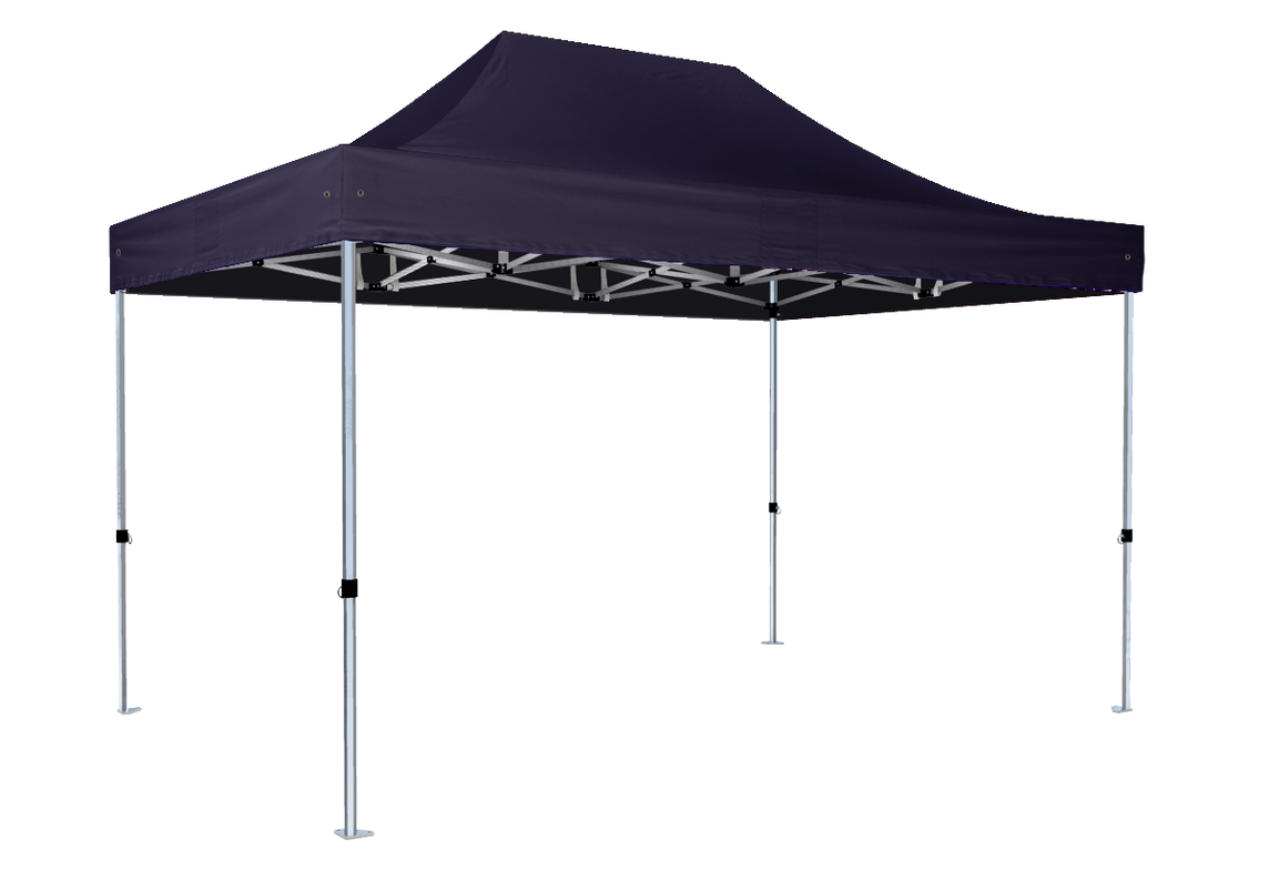 Faltpavillon 2x3 m – STORM Faltzelt – 45 mm Sechskant-Aluminium STORM45 Serie / 320g/m² Oxford-Polyester / Navyblau – 1