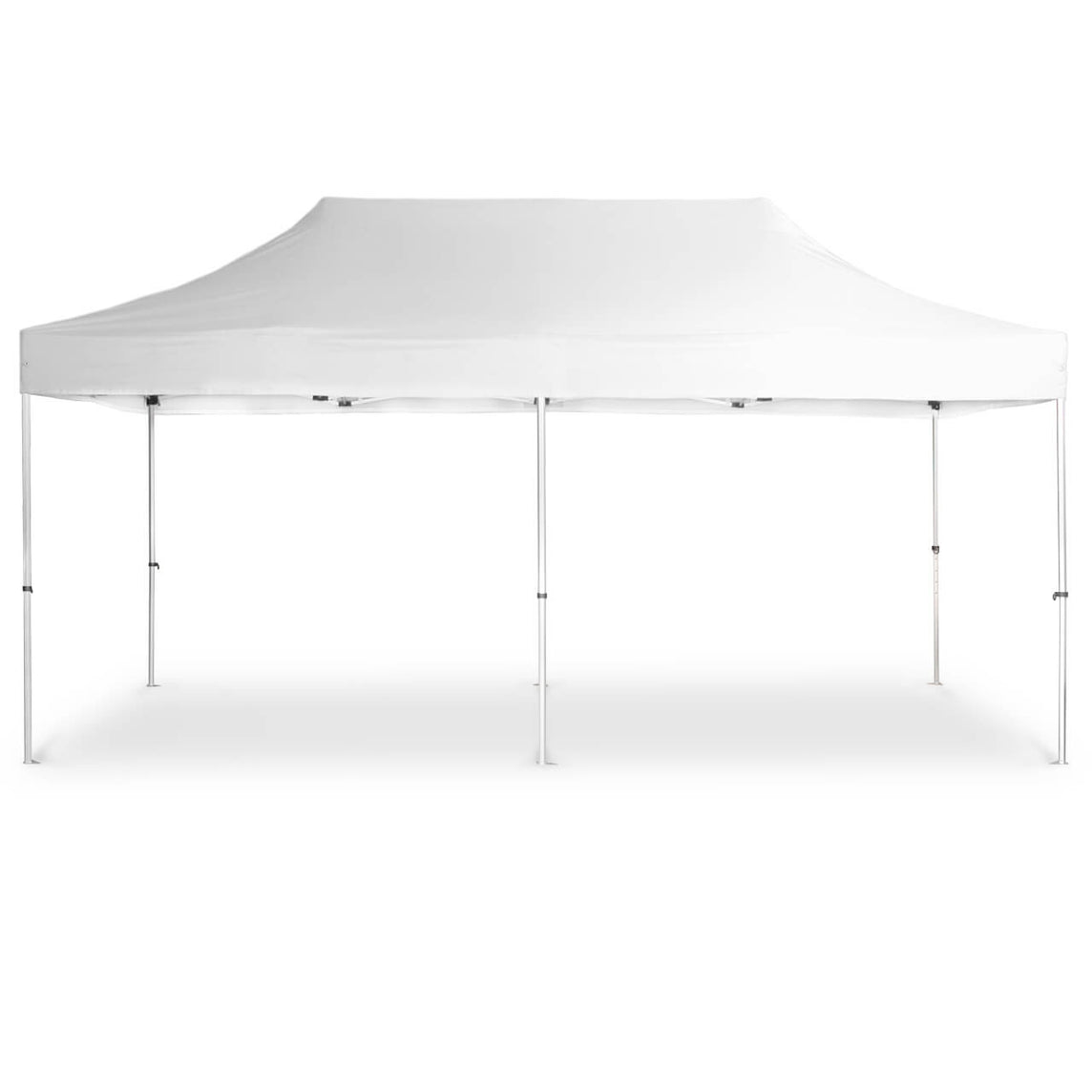 Faltpavillon 3x6 m - STORM Faltzelt – 45 mm Sechskant-Aluminium STORM45 Serie / 230g/m²-Vollbedruckung Oxford-Polyester / Weiß