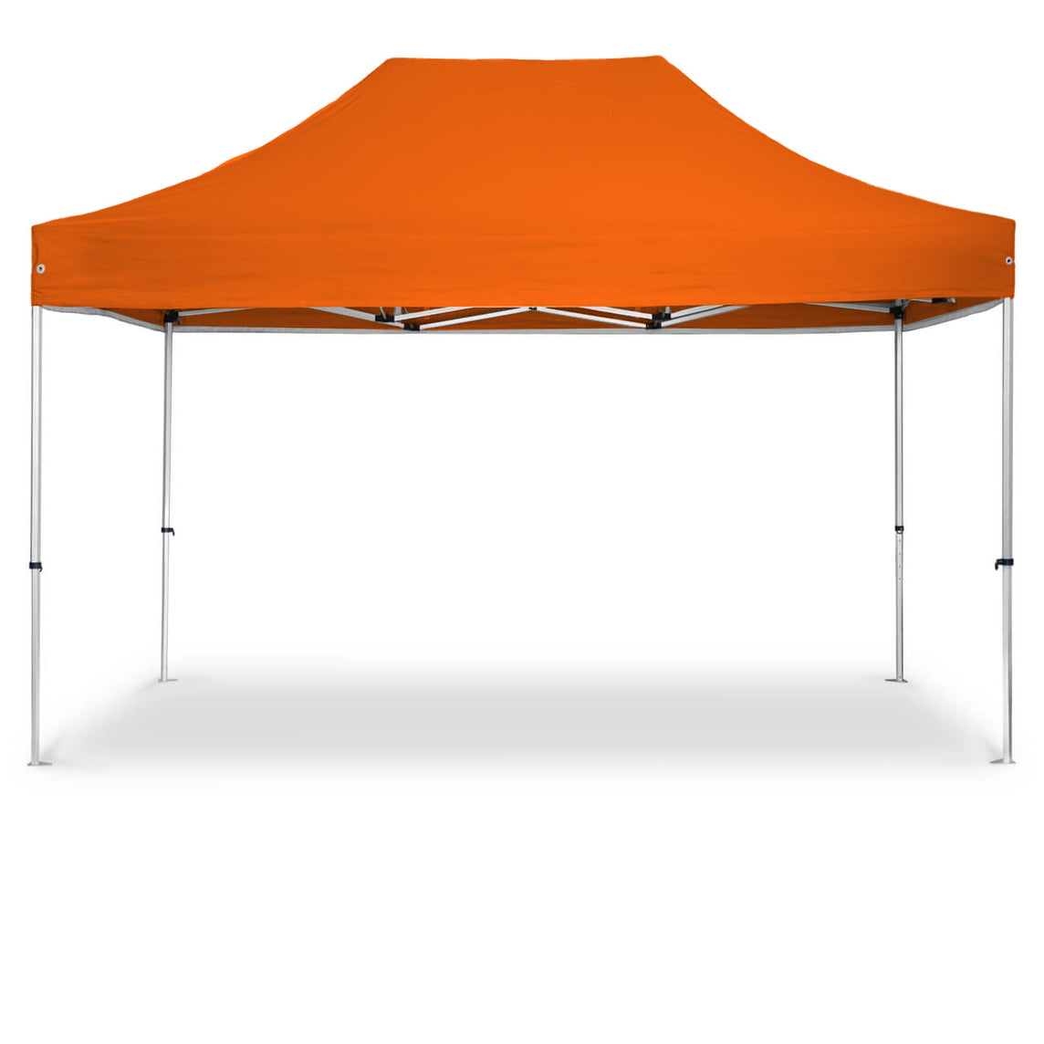 Faltpavillon 3x4,5 m - STORM Faltzelt – 45 mm Sechskant-Aluminium STORM45 Serie / 230g/m²-Teilbedruckung Oxford-Polyester / Orange