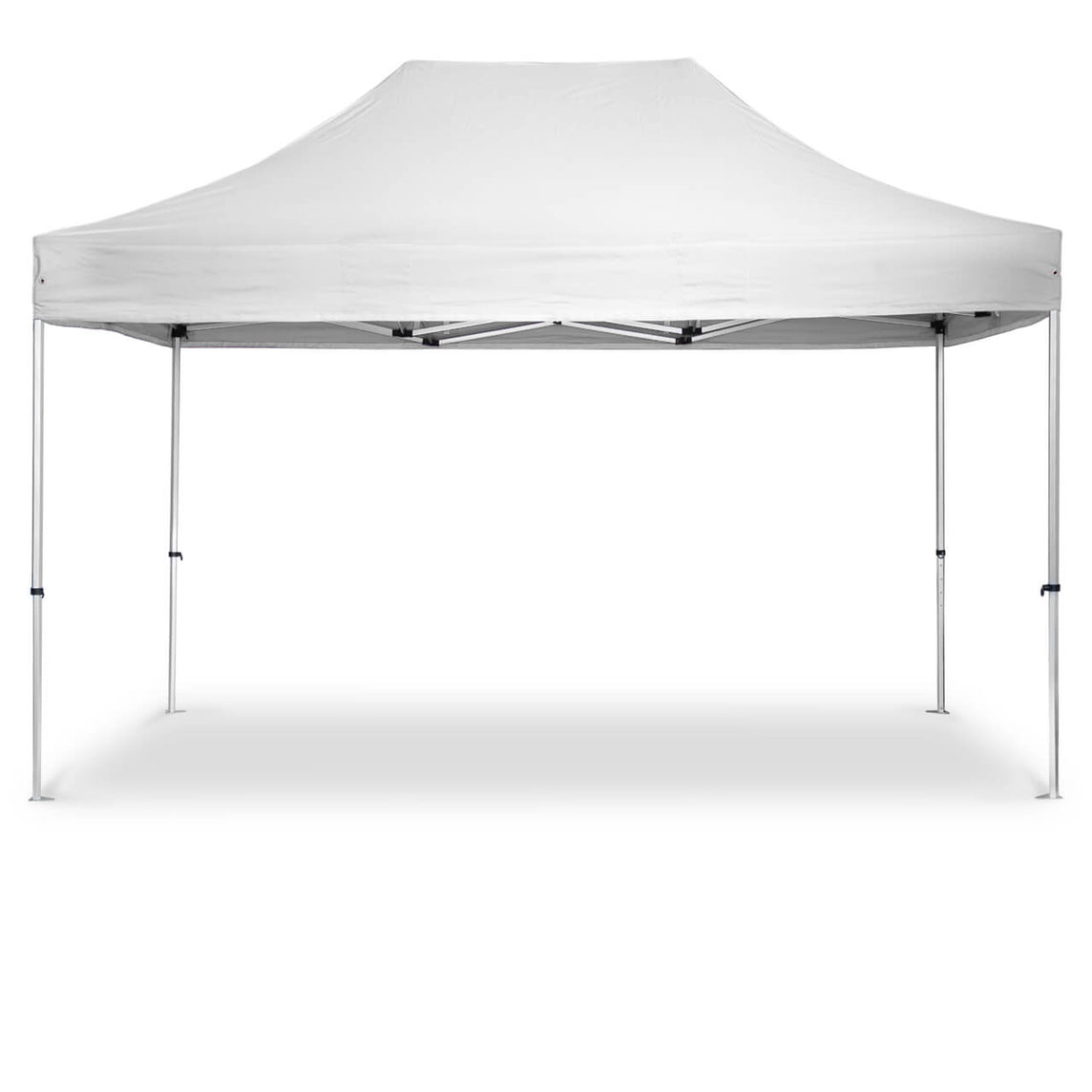 Faltpavillon 2x3 m – STORM Faltzelt – 45 mm Sechskant-Aluminium STORM45 Serie / 230g/m²-Teilbedruckung Oxford-Polyester / Weiß