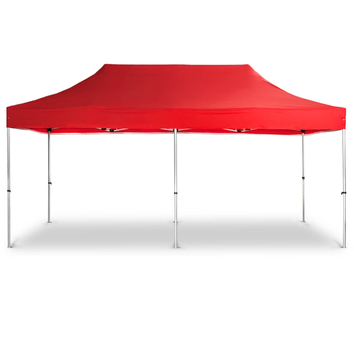 Faltpavillon 3x6 m - STORM Faltzelt – 45 mm Sechskant-Aluminium STORM45 Serie / 320g/m² Oxford-Polyester / Rot