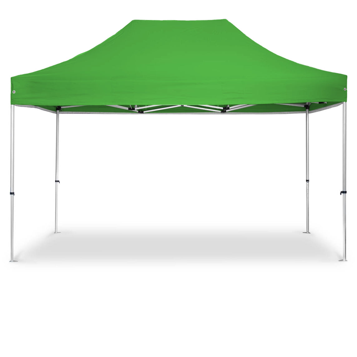 Faltpavillon 3x4,5 m - STORM Faltzelt – 45 mm Sechskant-Aluminium STORM45 Serie / 320g/m² Oxford-Polyester / Lime