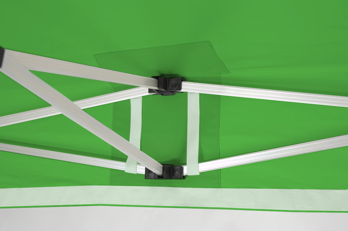 Faltpavillon 3x4,5 m - STORM Faltzelt – 45 mm Sechskant-Aluminium STORM45 Serie / 320g/m² Oxford-Polyester / Lime