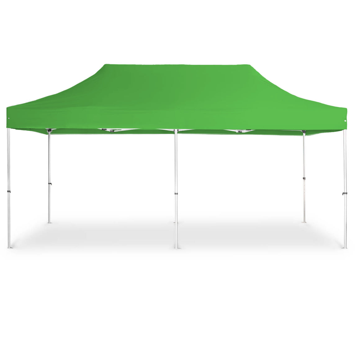 Faltpavillon 3x6 m - STORM Faltzelt – 45 mm Sechskant-Aluminium STORM45 Serie / 320g/m² Oxford-Polyester / Lime