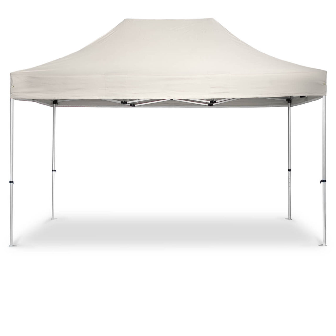 Faltpavillon 2x3 m – STORM Faltzelt – 45 mm Sechskant-Aluminium STORM45 Serie / 230g/m²-Teilbedruckung Oxford-Polyester / Beige