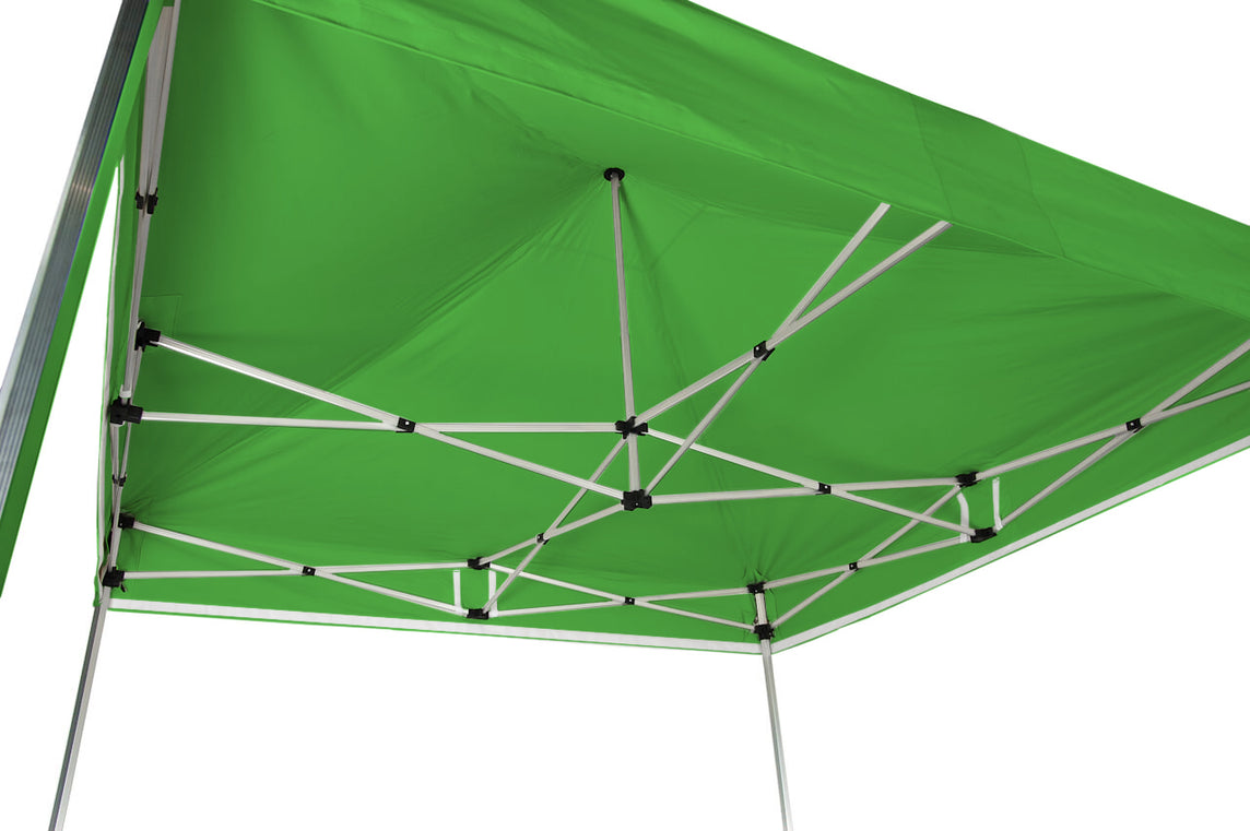 Faltpavillon 3x3 m – STORM Faltzelt – 45 mm Sechskant-Aluminium STORM45 Serie / 320g/m² Oxford-Polyester / Lime