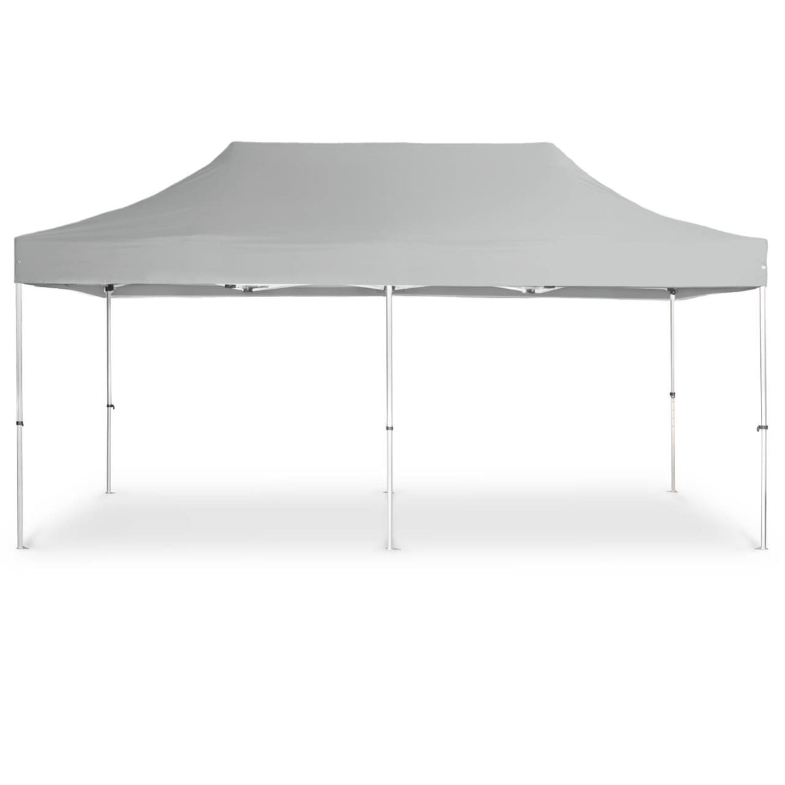 Faltpavillon 3x6 m - STORM Faltzelt – 45 mm Sechskant-Aluminium STORM45 Serie / 320g/m² Oxford-Polyester / Grau