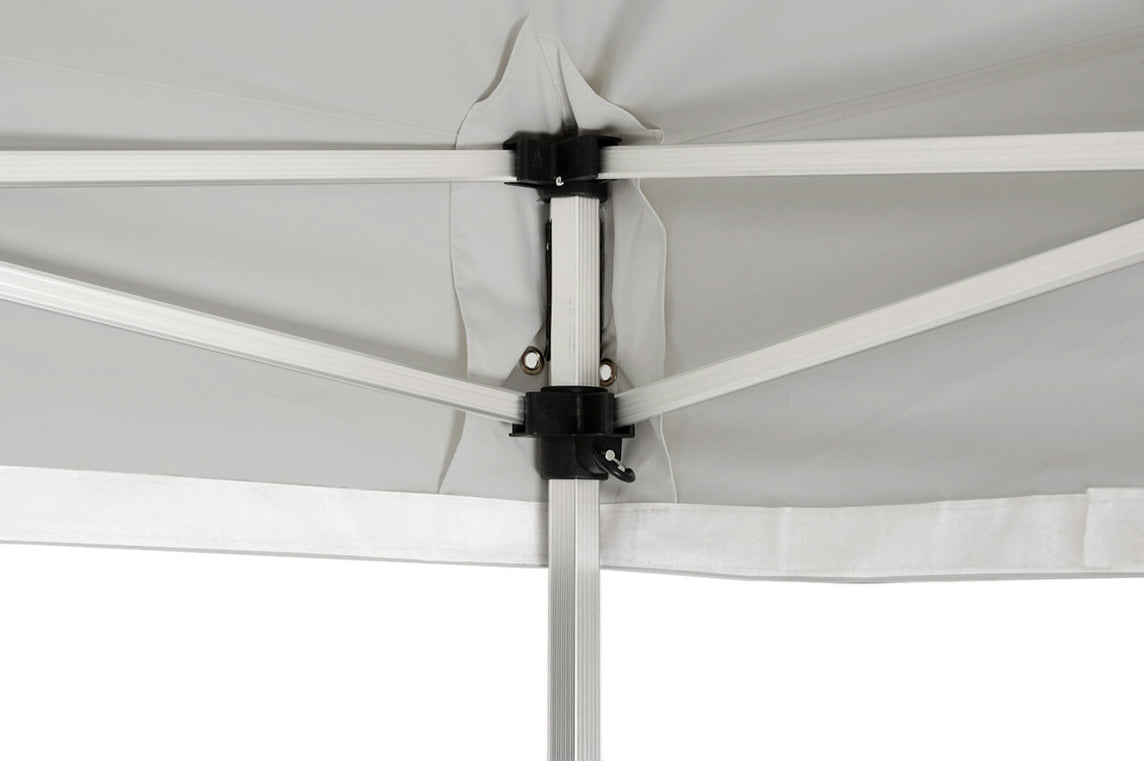 Faltpavillon 3x6 m - STORM Faltzelt – 45 mm Sechskant-Aluminium STORM45 Serie / 320g/m² Oxford-Polyester / Grau