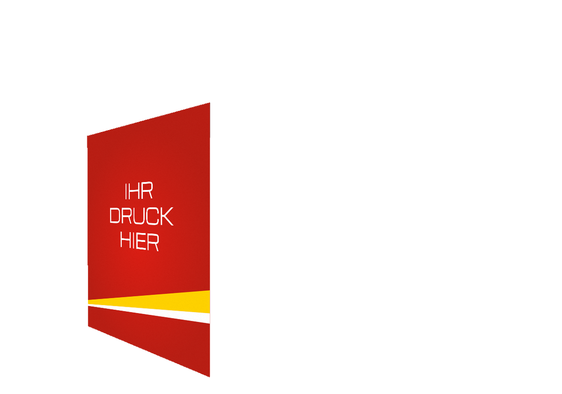 Geschlossene linke Seitenwand bedruckt und B1-zertifiziert für Stormtent 2x2 m Rot in 320g/m²