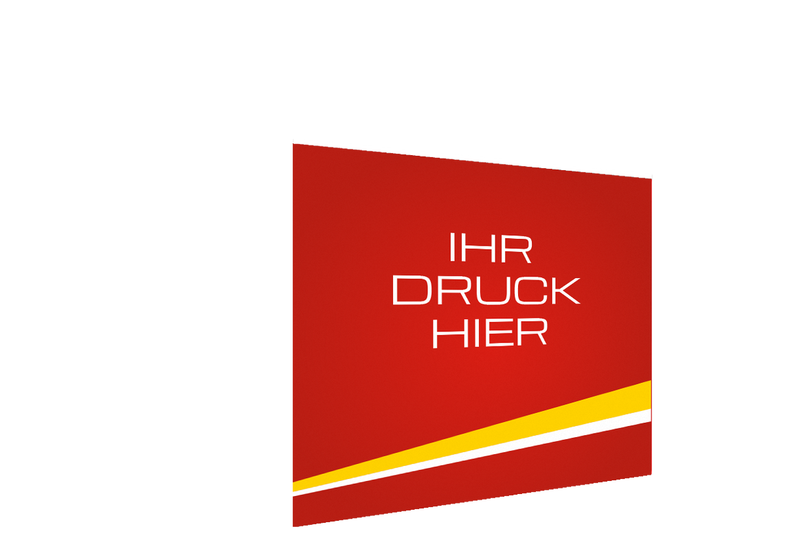 Geschlossene vordere Seitenwand bedruckt und B1-zertifiziert für Stormtent 2x2 m Rot in 320g/m²