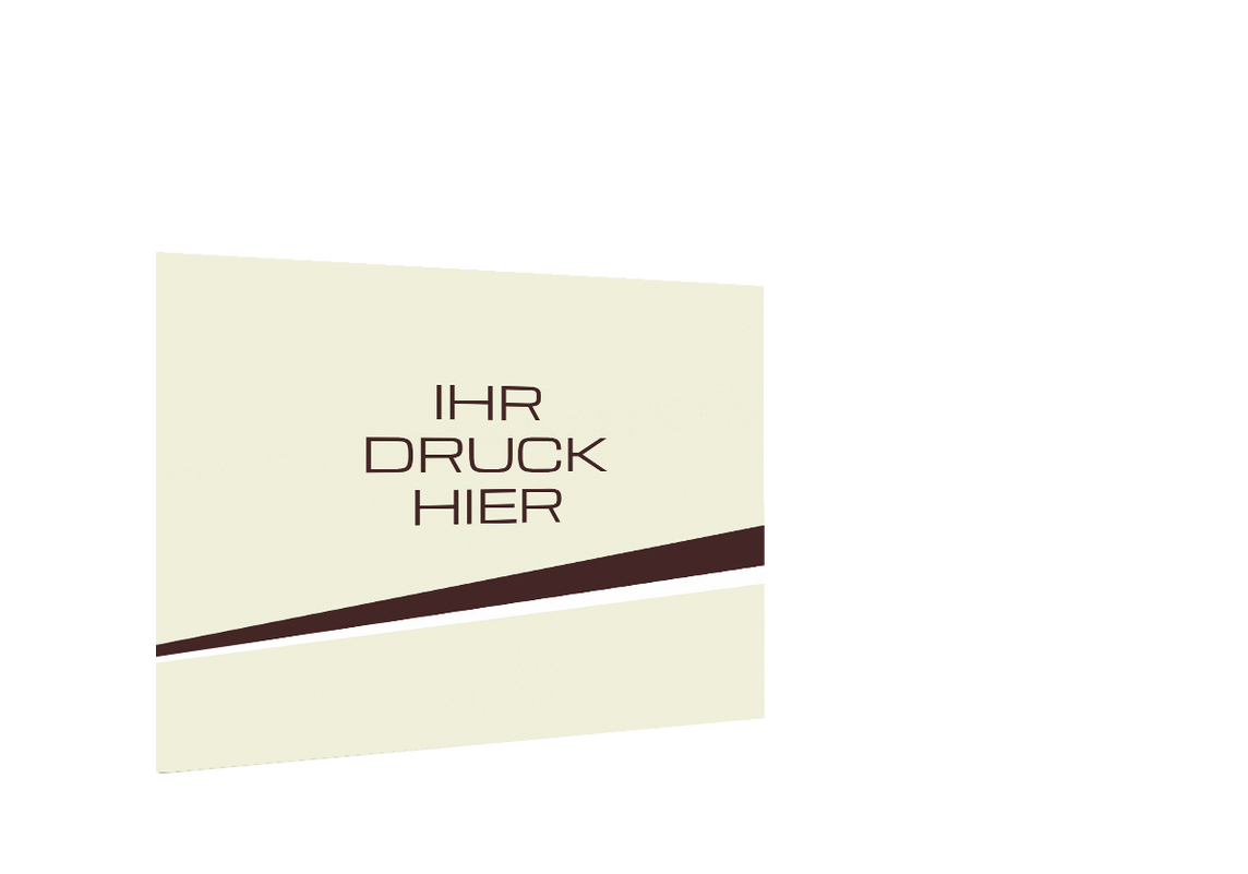 Geschlossene vordere Seitenwand bedruckt und B1-zertifiziert für Stormtent 3x6 m Beige in 320g/m²