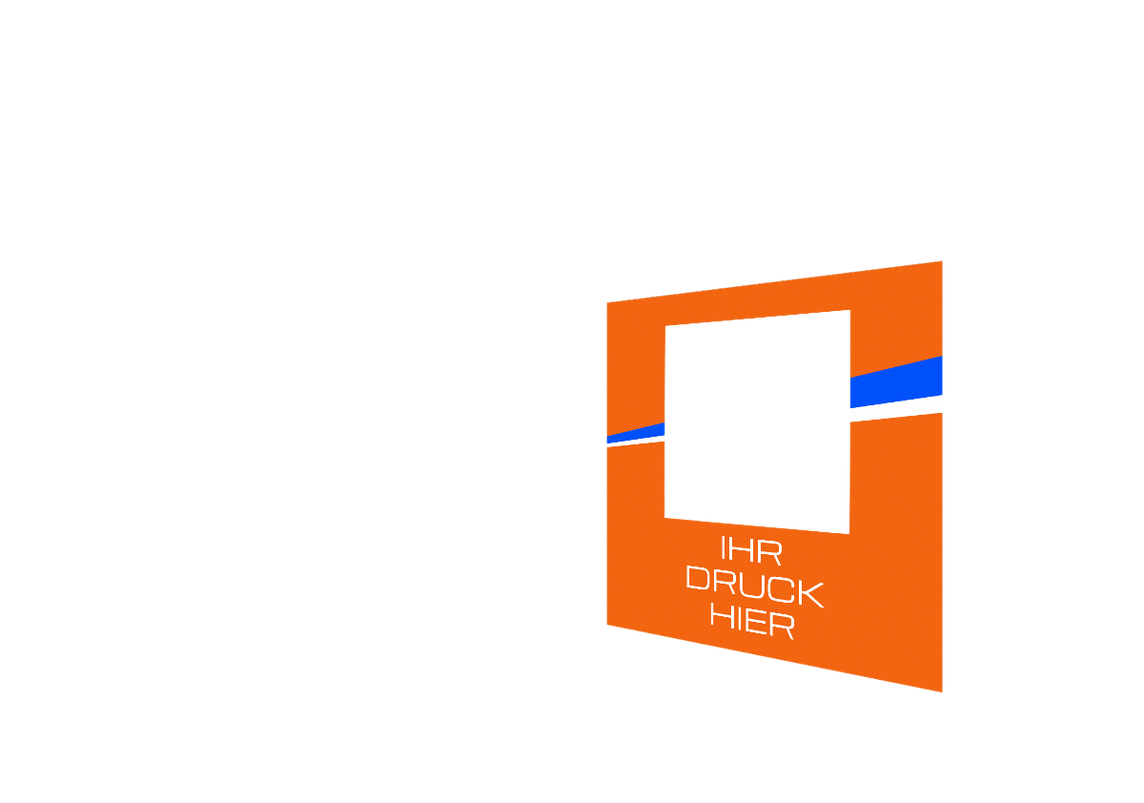 Rechte Seitenwand bedruckt und B1-zertifiziert mit Fenster für Stormtent 3x3 m Orange in 320g/m²