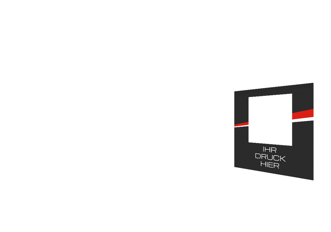 Rechte Seitenwand bedruckt und B1-zertifiziert mit Fenster für Stormtent 3x6 m Schwarz in 320g/m²