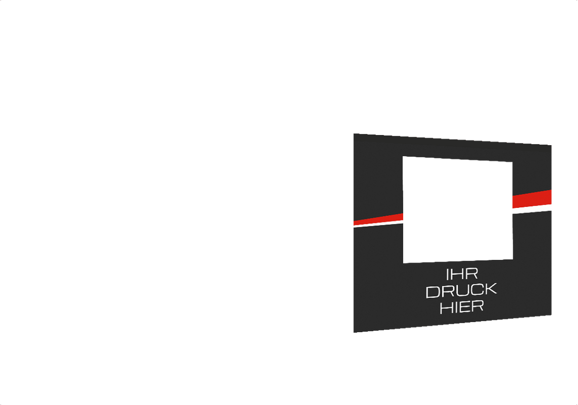 Zweite vordere Seitenwand bedruckt und B1-zertifiziert mit Fenster für Stormtent 3x6 m Schwarz in 320g/m²