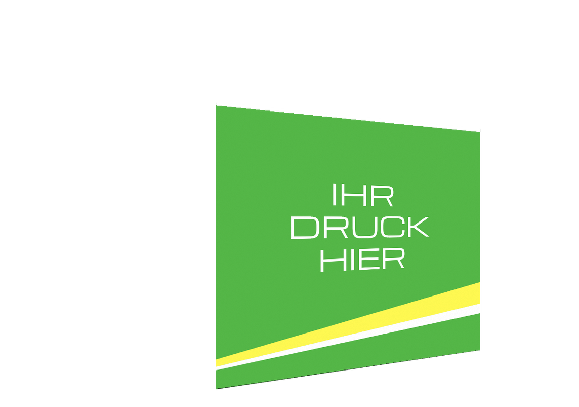 Geschlossene vordere Seitenwand bedruckt für Stormtent 3x3 m Lime in 320g/m²