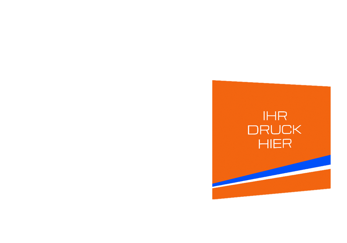 Zweite geschlossene vordere Seitenwand bedruckt für Stormtent 3x6 m Orange in 320g/m²