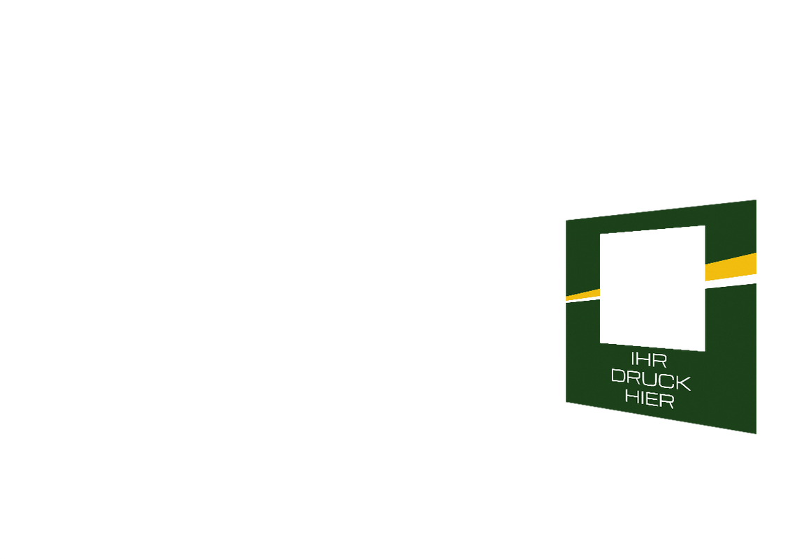 Rechte Seitenwand bedruckt mit Fenster für Stormtent 3x6 m Grün in 320g/m²