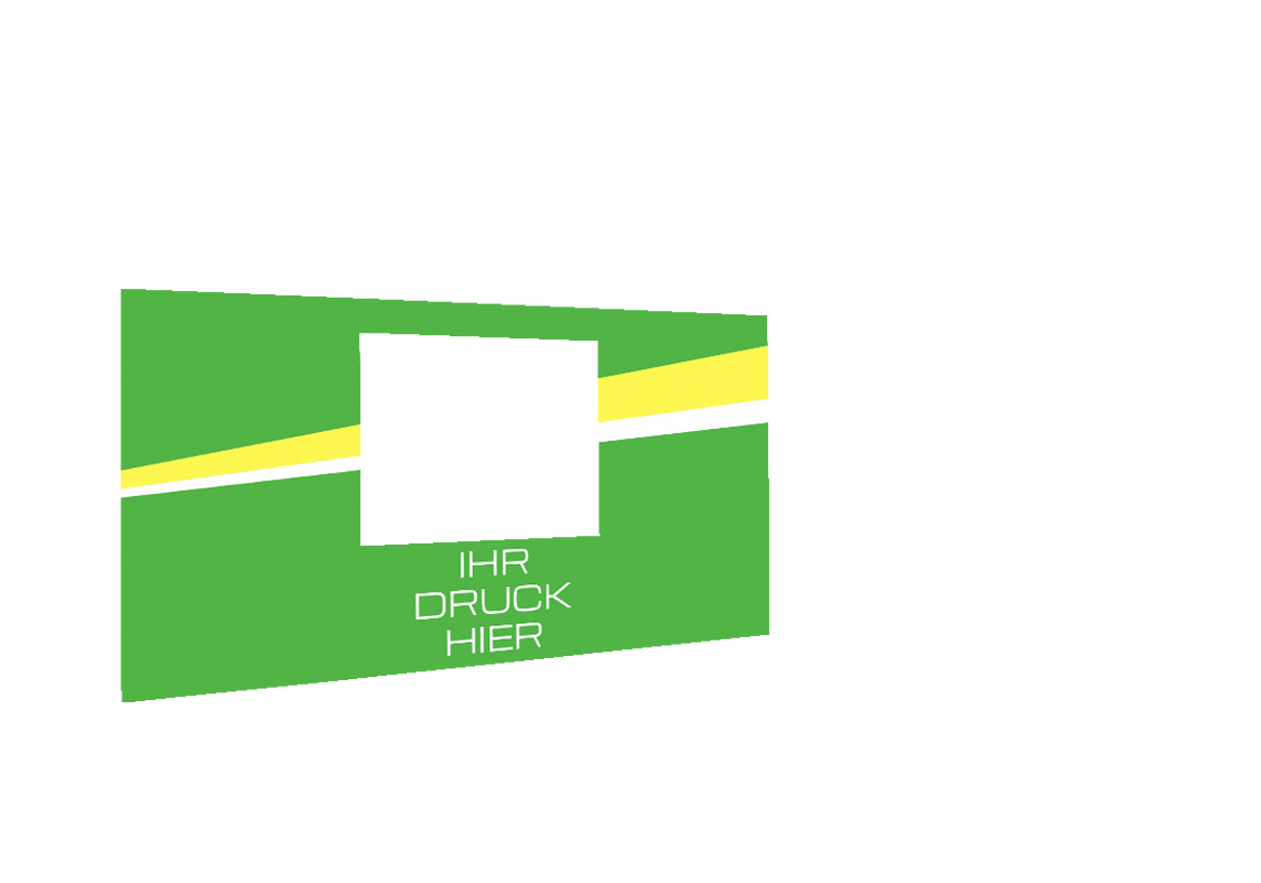 Hintere Seitenwand bedruckt mit Fenster für Stormtent 3x4,5 m Lime in 320g/m²
