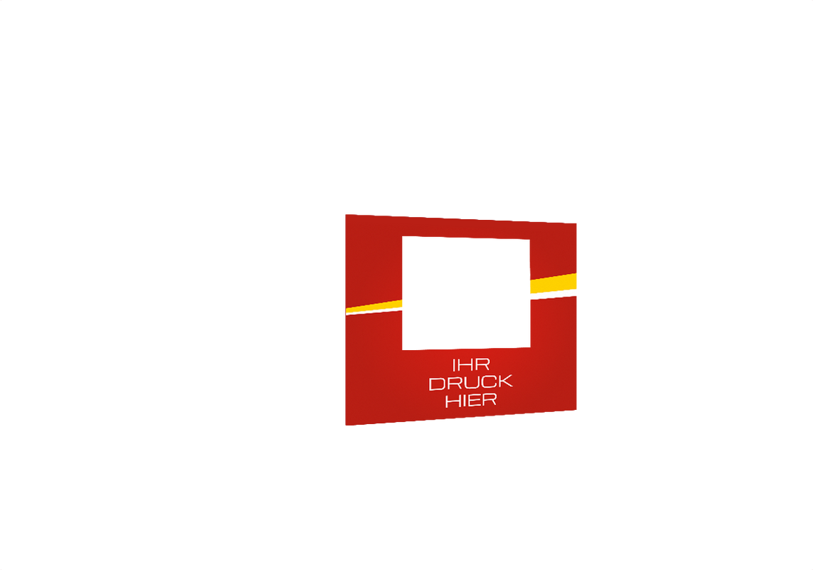 Zweite hintere Seitenwand bedruckt mit Fenster für Stormtent 3x6 m Rot in 320g/m²