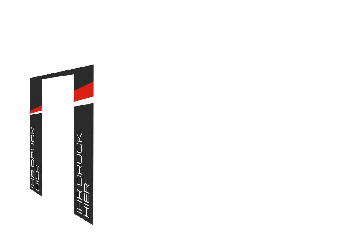 Linke Seitenwand bedruckt mit Tür für Stormtent 3x4,5 m Schwarz in 320g/m²