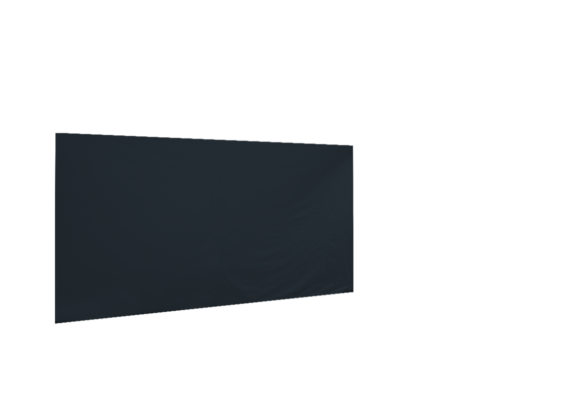 Geschlossene hintere Seitenwand für Stormtent 3x4,5 m Anthrazit in 320g/m²
