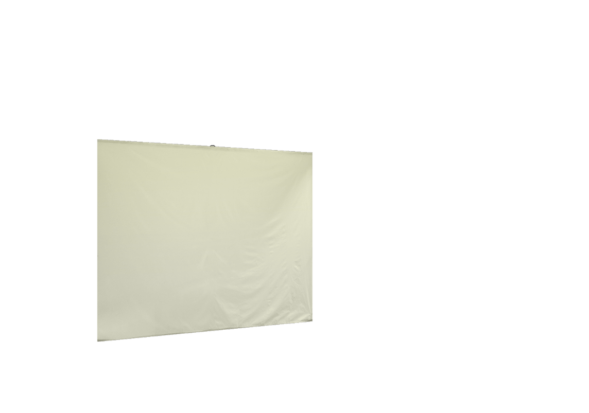 Geschlossene hintere Seitenwand für Stormtent 2x2 m Beige in 320g/m²