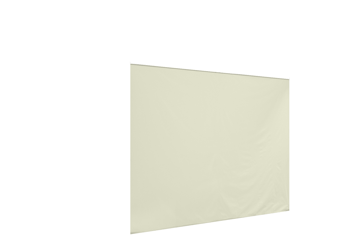 Geschlossene vordere Seitenwand für Stormtent 2x2 m Beige in 320g/m²