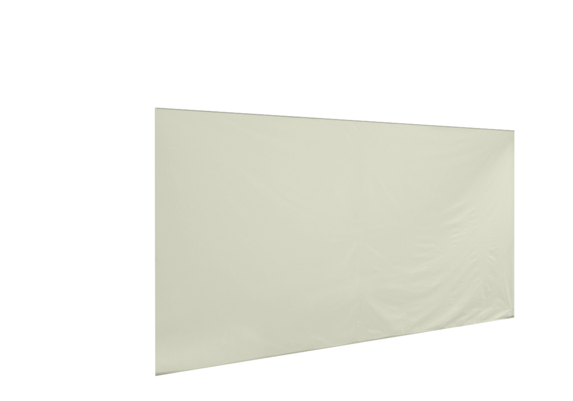 Geschlossene vordere Seitenwand für Stormtent 2x3 m Beige in 320g/m²