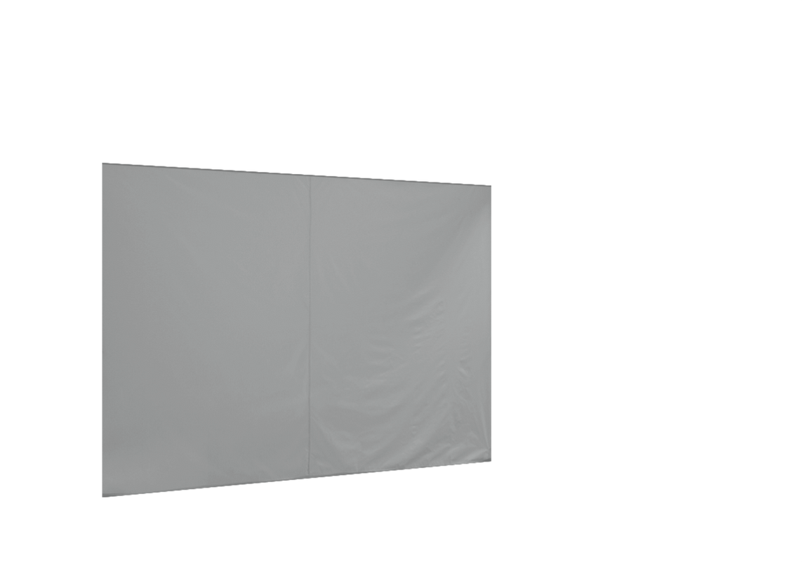 Geschlossene vordere Seitenwand für Stormtent 3x6 m Grau in 320g/m²
