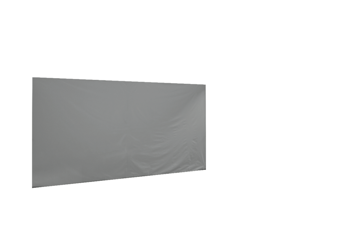 Geschlossene hintere Seitenwand für Stormtent 3x4,5 m Grau in 320g/m²