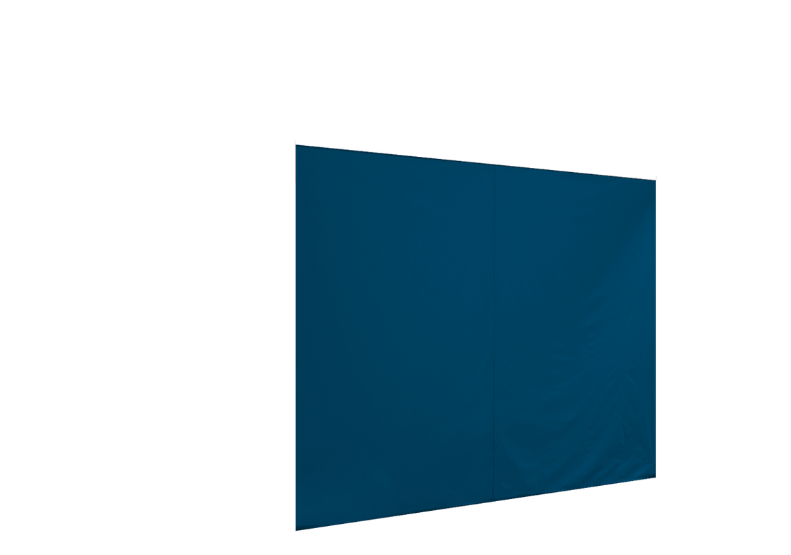 Geschlossene vordere Seitenwand für Stormtent Himmelblau in 320g/m²