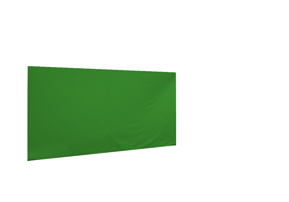 Geschlossene hintere Seitenwand für Stormtent 3x4,5 m Lime in 320g/m²