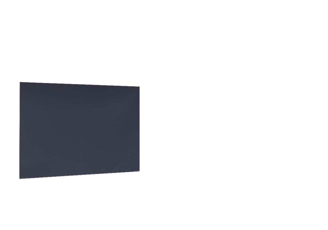 Geschlossene hintere Seitenwand für Stormtent 3x6 m Navy in 320g/m²
