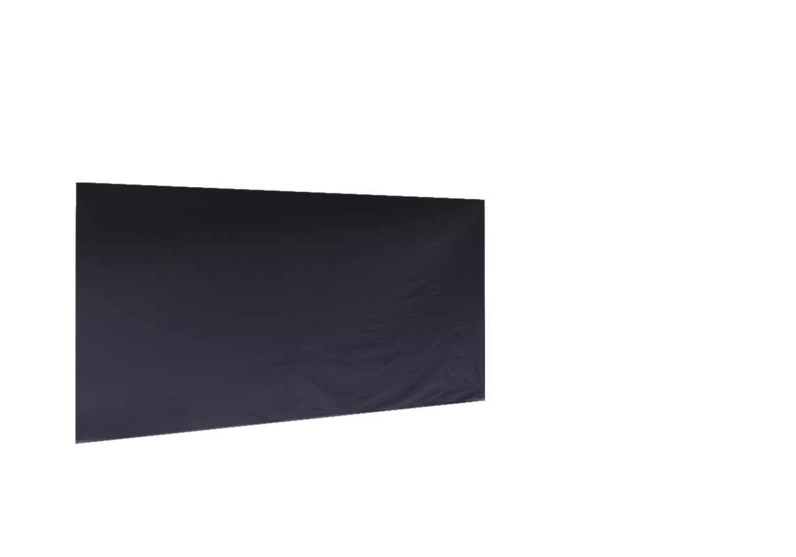 Geschlossene hintere Seitenwand für Stormtent 3x4,5 m Navy in 320g/m²