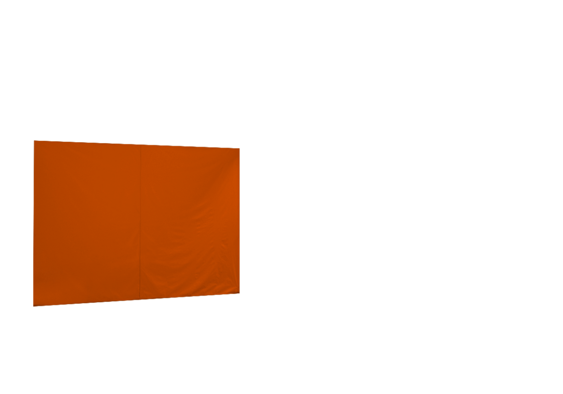 Geschlossene hintere Seitenwand für Stormtent 3x6 m Orange in 320g/m²