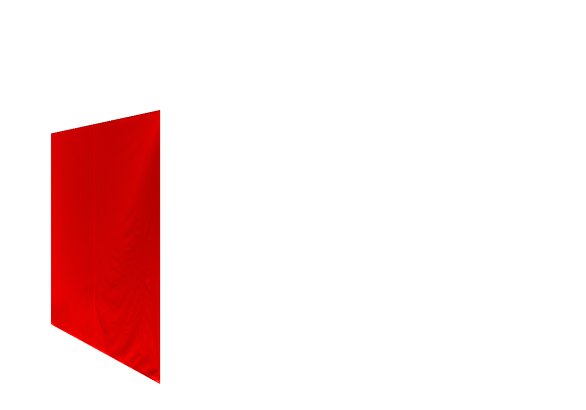 Geschlossene linke Seitenwand für Stormtent 2x3 m Rot in 320g/m²