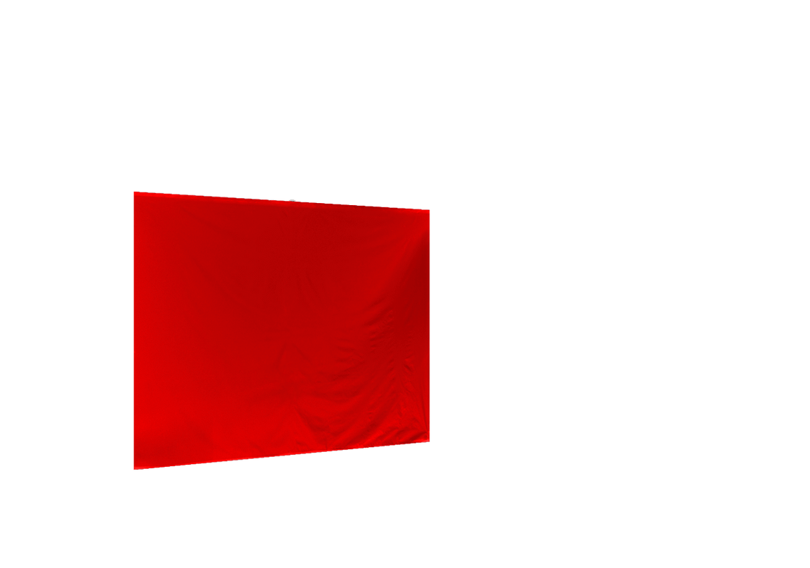 Geschlossene hintere Seitenwand für Stormtent Rot in 320g/m²