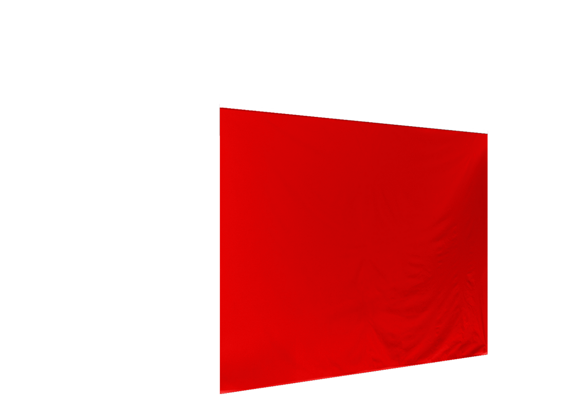 Geschlossene vordere Seitenwand für Stormtent Rot in 320g/m²