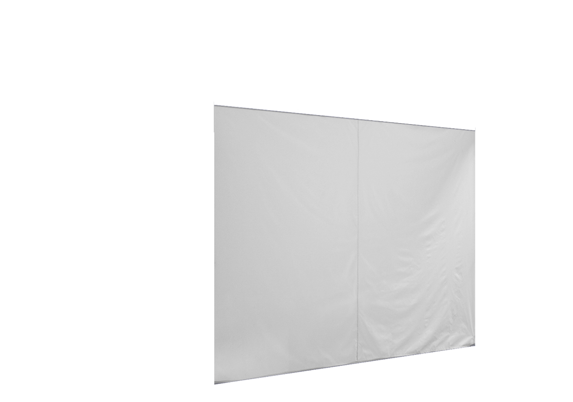 Geschlossene vordere Seitenwand für Stormtent 2x2 m Weiß in 320g/m²