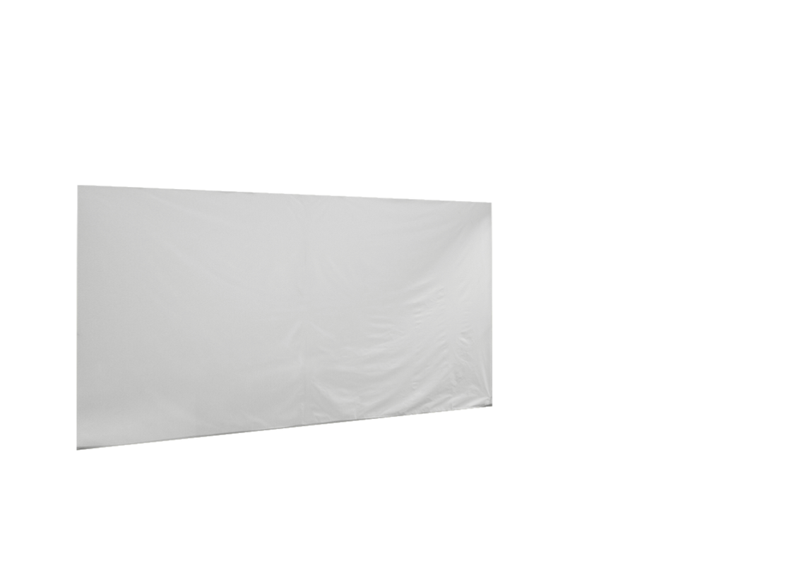 Geschlossene hintere Seitenwand für Stormtent 2x3 m Weiß in 320g/m²
