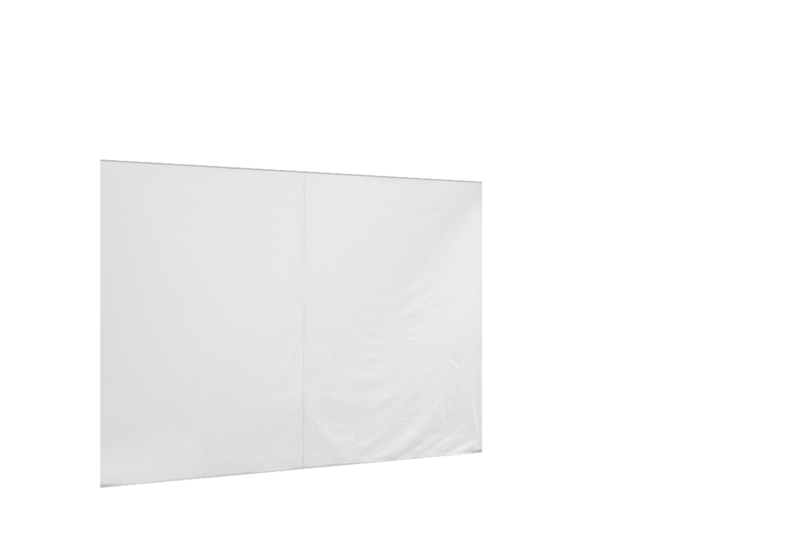 Geschlossene vordere Seitenwand für Stormtent 3x6 m Weiß in 320g/m²